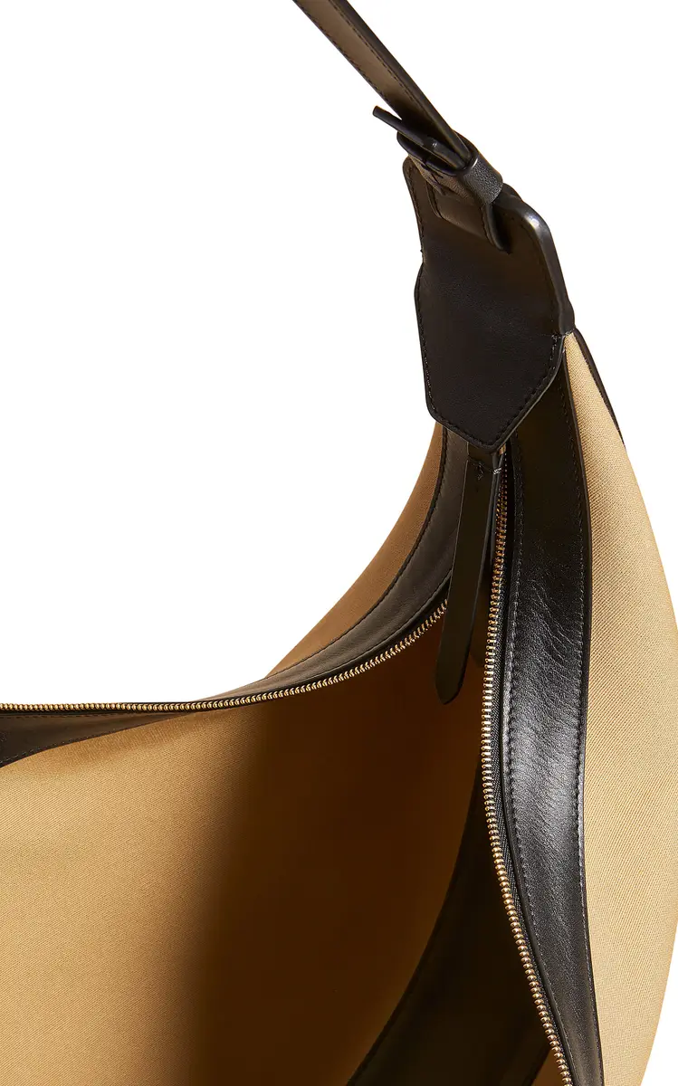 Khaite Augustina Canvas-Leather Hobo Bag | Thumbnail 8 Khaite Augustina Canvas-Leather Hobo Bag | Thumbnail 8