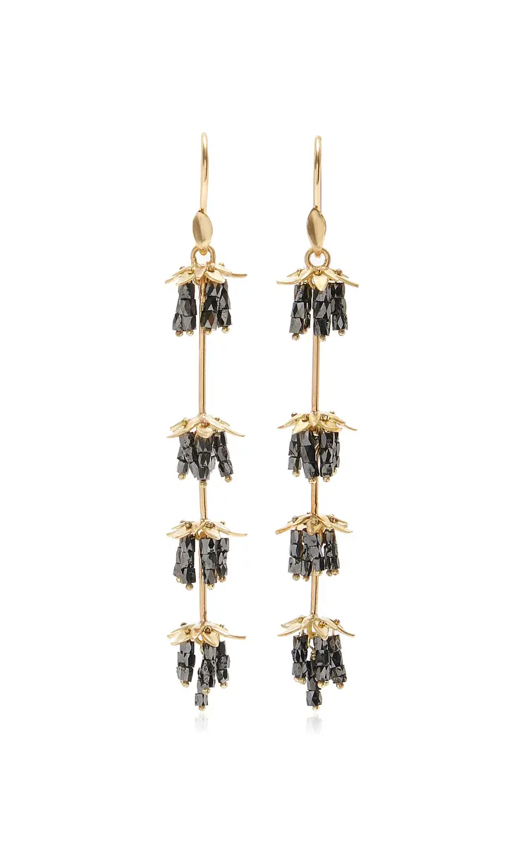 Black Diamond Lavender Earrings