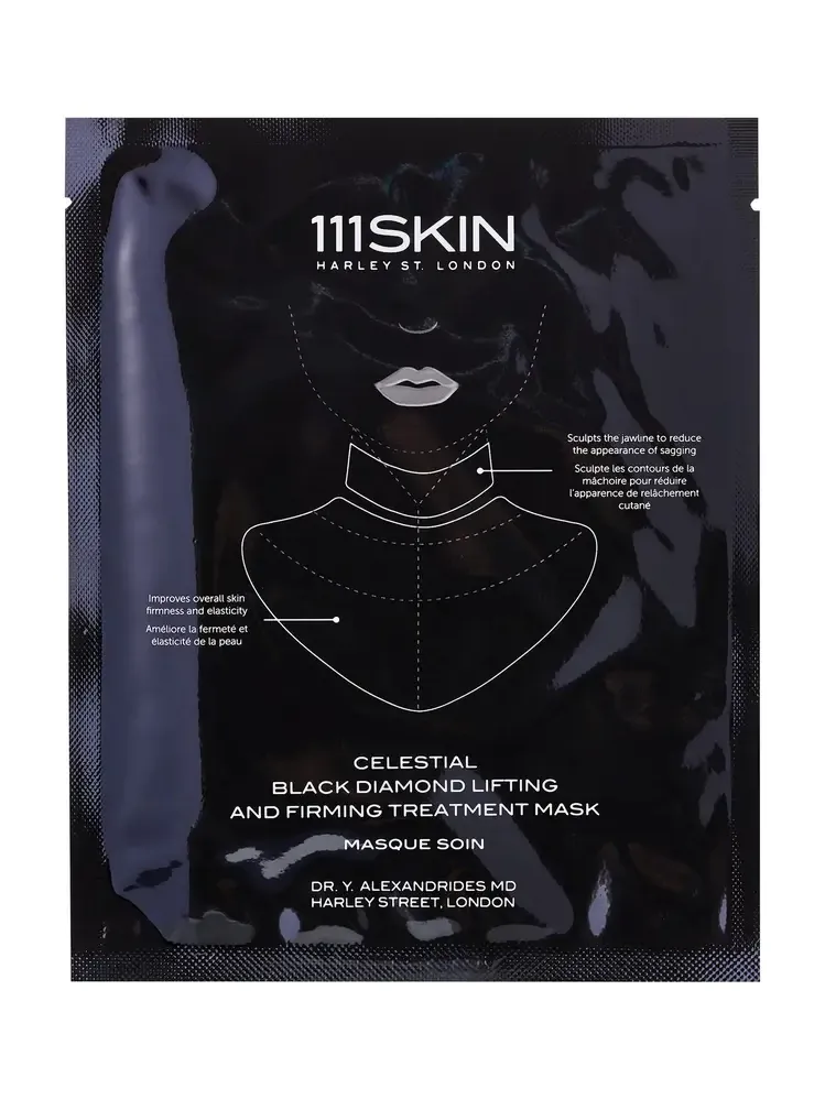 111SKIN Set-of-5 Black Diamond Lifting and Firming Neck Mask