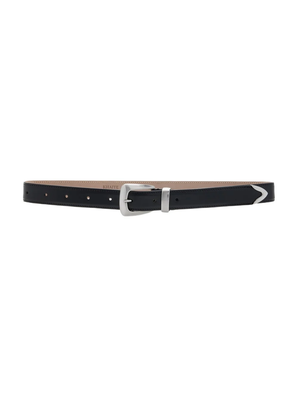 Khaite Benny Slim Leather Belt