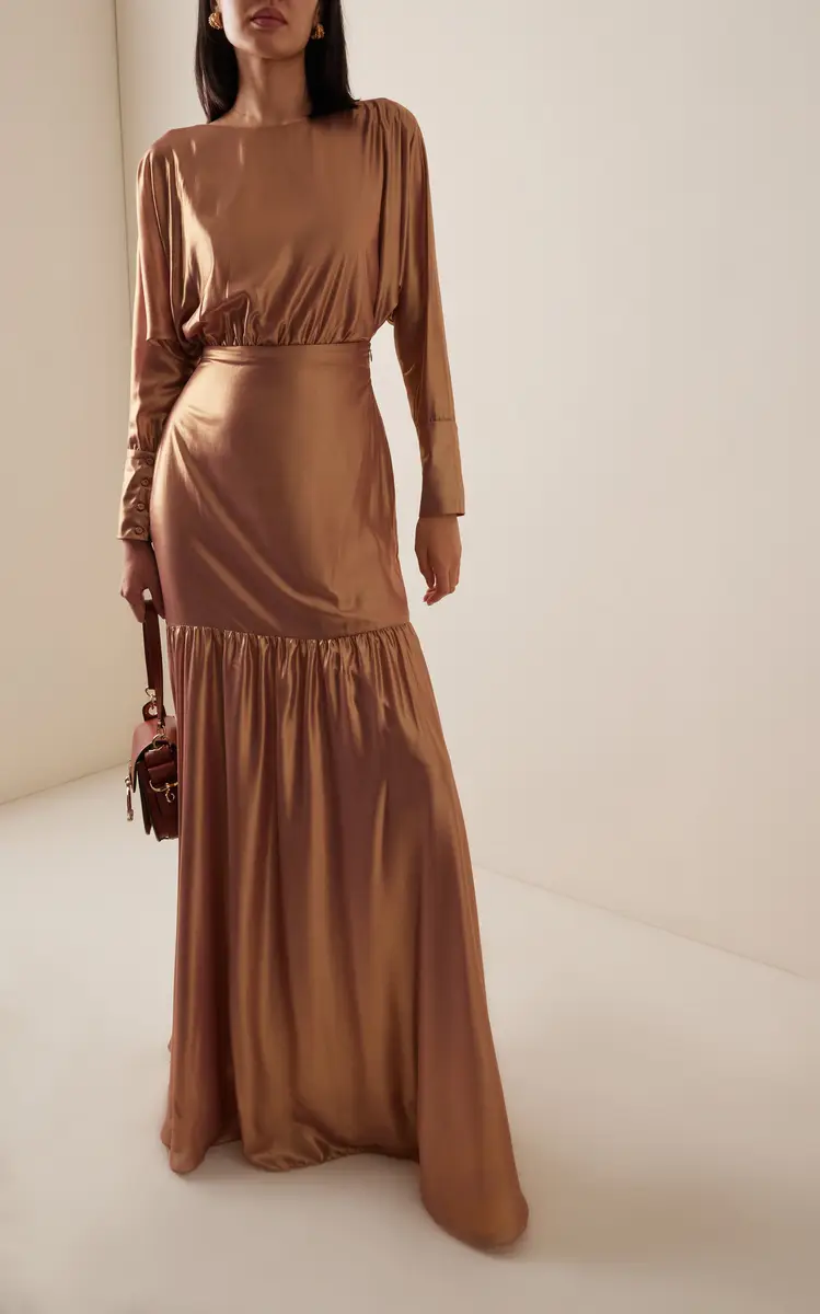 ANDRES OTALORA Exclusive Lame Maxi Dress | Thumbnail 3 ANDRES OTALORA Exclusive Lame Maxi Dress | Thumbnail 3