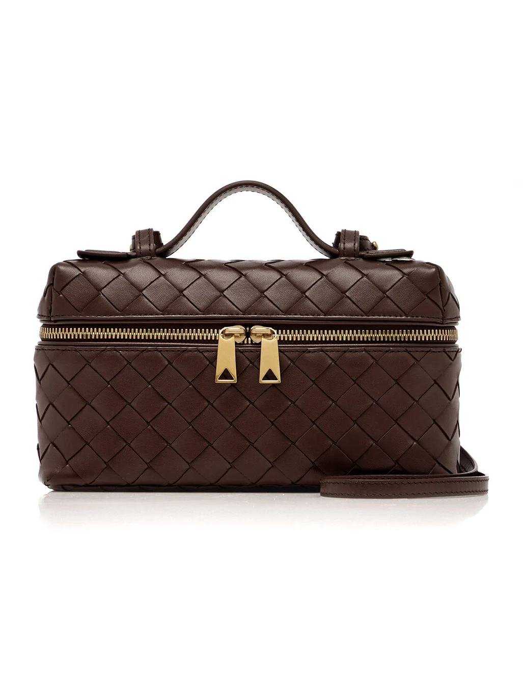 Bang Bang Intrecciato Leather Vanity Case Bang Bang Intrecciato Leather Vanity Case