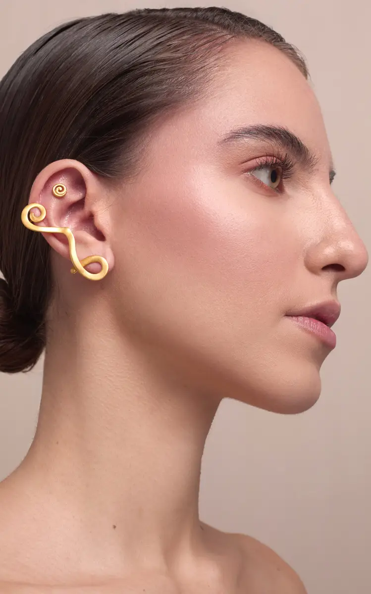 CANO Suyay 24K Yellow Gold-Plated Earcuff - Gold - OS - Moda Operandi | Thumbnail 2