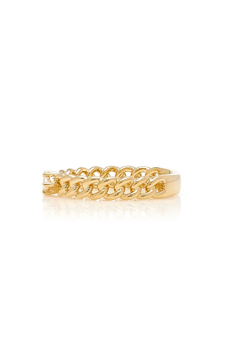 Anita Ko 18K Yellow Gold Diamond Chain Link Ring | Thumbnail 4 Anita Ko 18K Yellow Gold Diamond Chain Link Ring | Thumbnail 4
