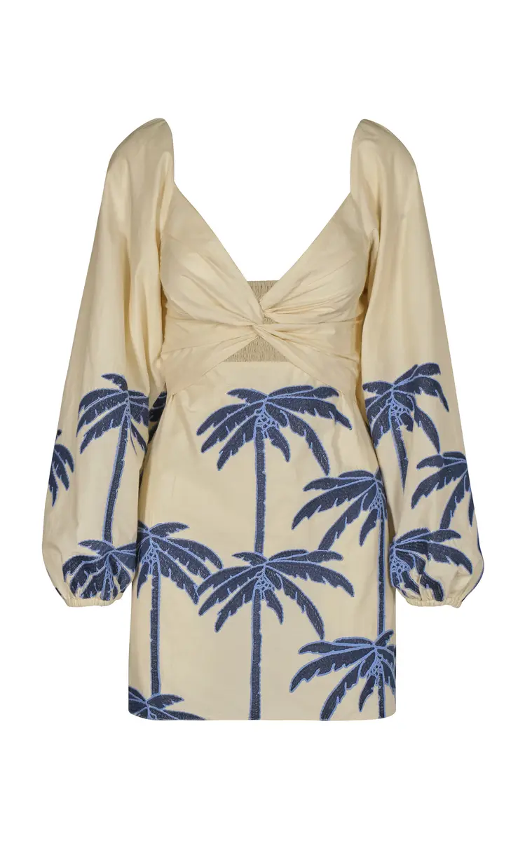 Johanna Ortiz The Power Of The Sea Printed Cotton-Blend Mini Dress | Image 1 Johanna Ortiz The Power Of The Sea Printed Cotton-Blend Mini Dress | Image 1