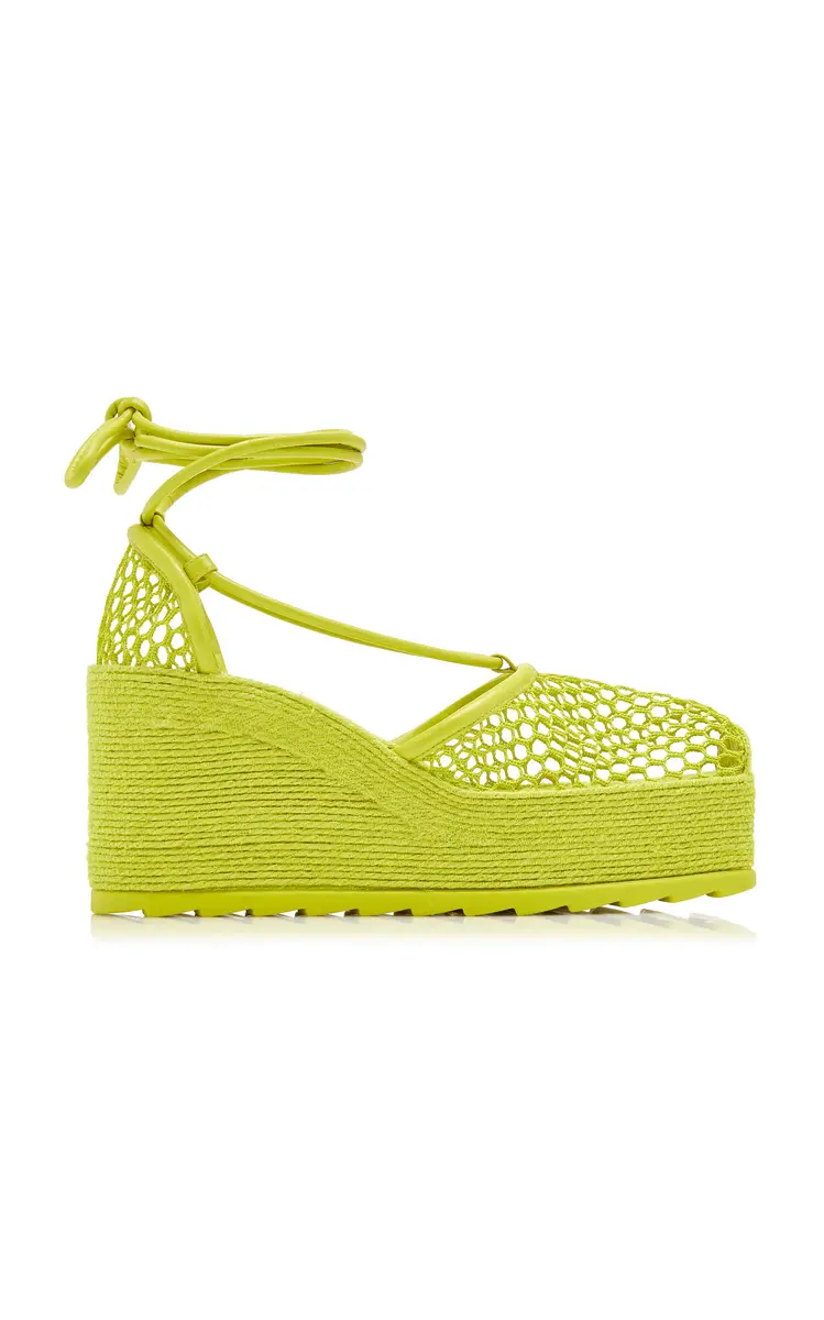 Bottega Veneta Lace-Up Wedge Espadrilles | Image 1 Bottega Veneta Lace-Up Wedge Espadrilles | Image 1