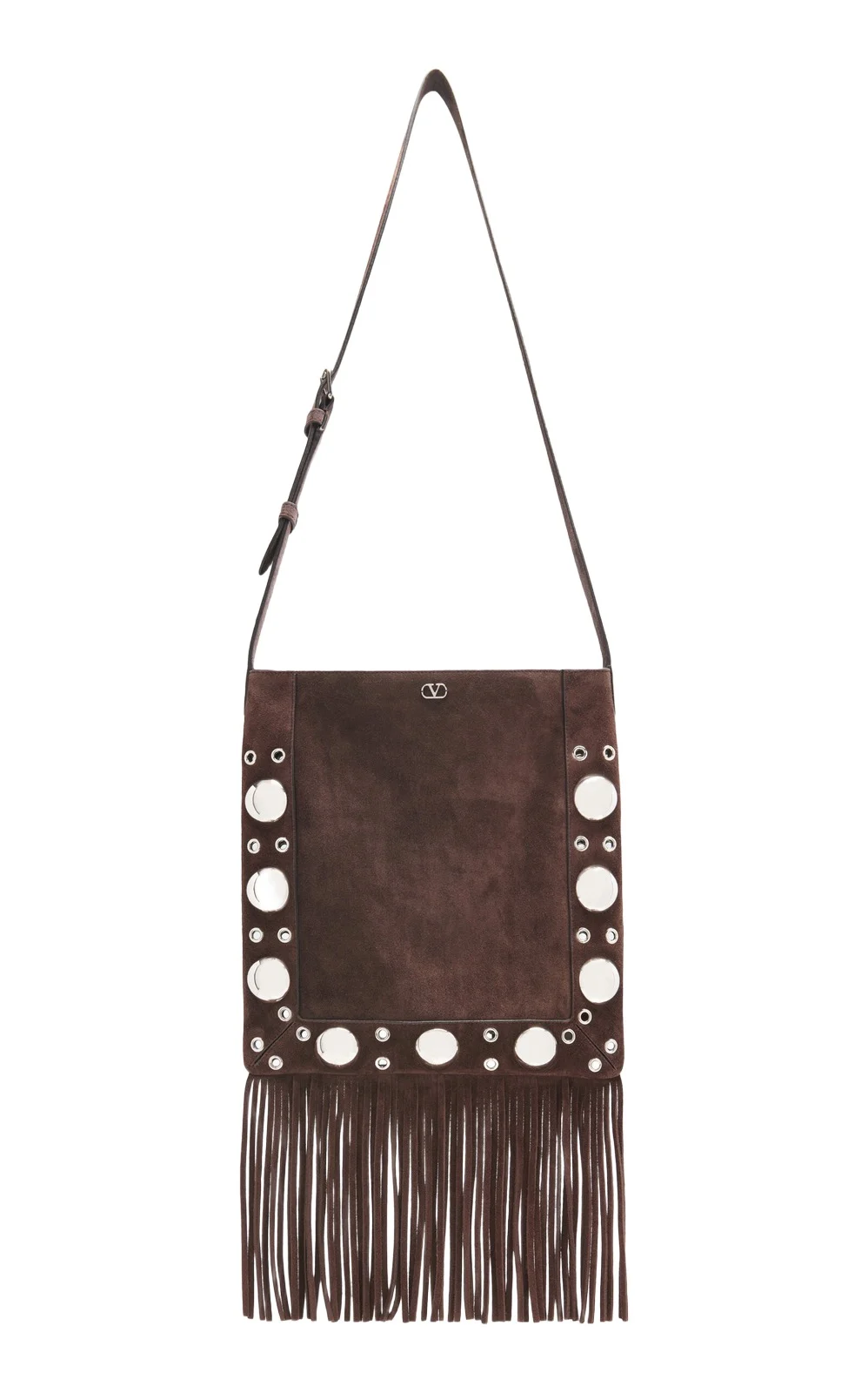 Nellcote Studded Suede Crossbody Bag