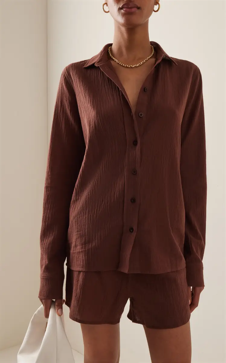 ÉTERNE Exclusive Jolene Cotton Button-Down Shirt | Thumbnail 2