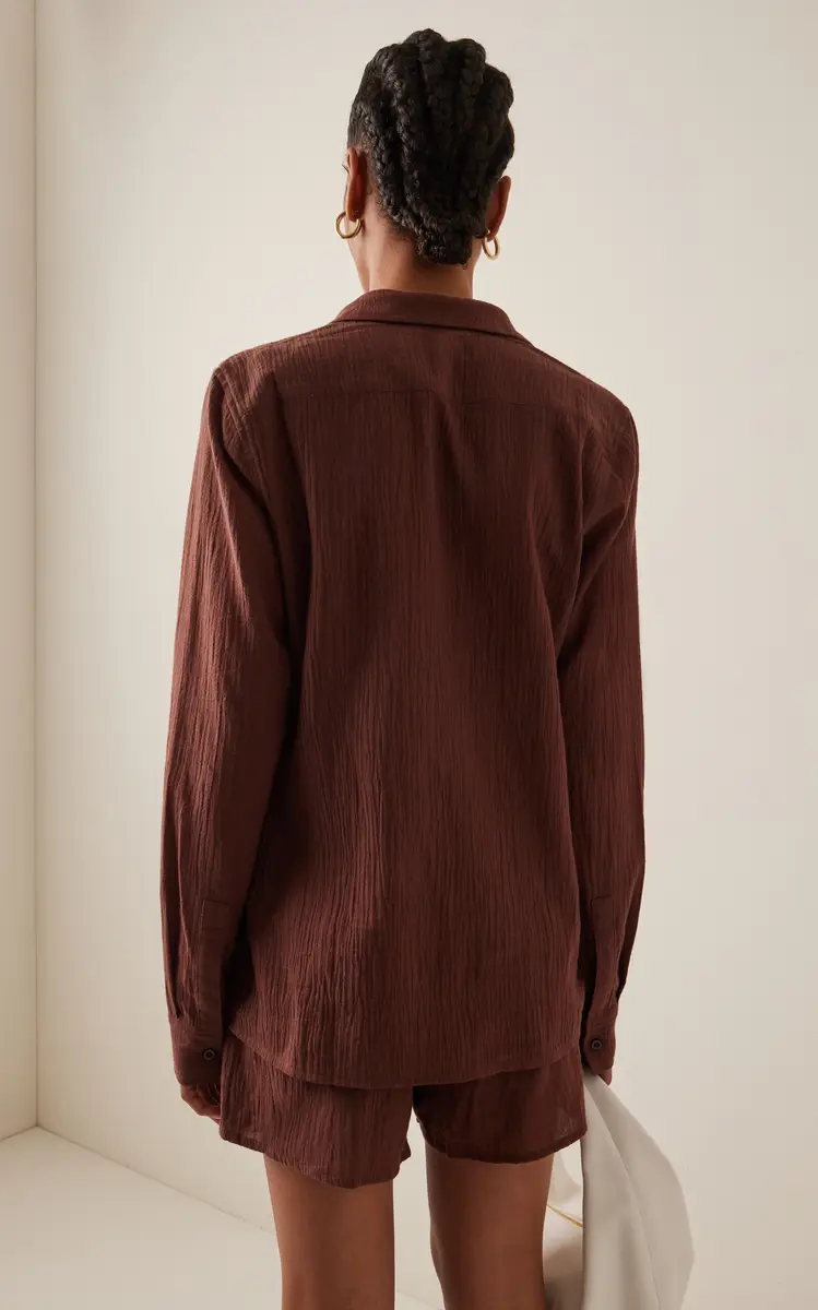 ÉTERNE Exclusive Jolene Cotton Button-Down Shirt | Thumbnail 4