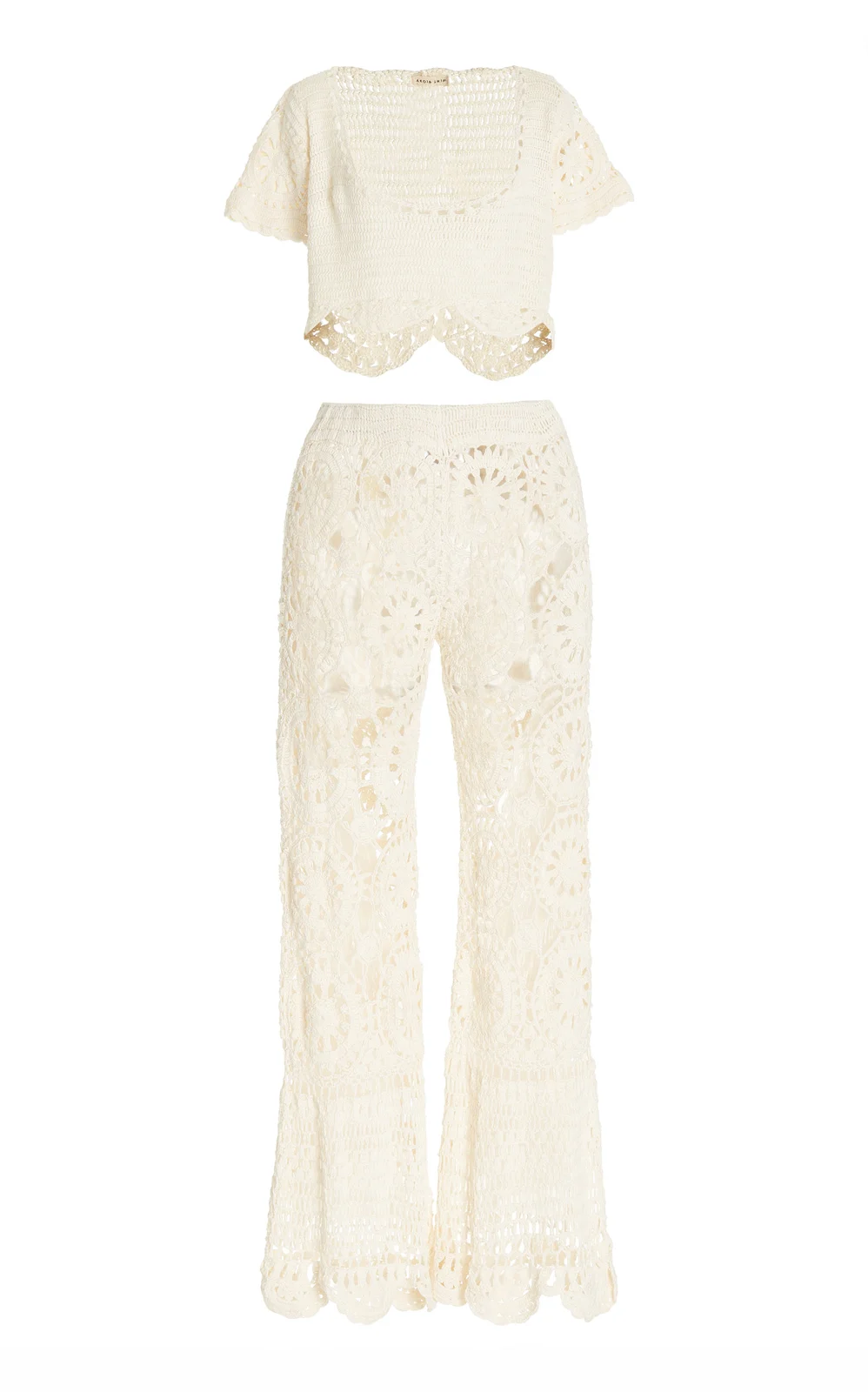 Bunga Crocheted Cotton Pants and Top Set Bunga Crocheted Cotton Pants and Top Set