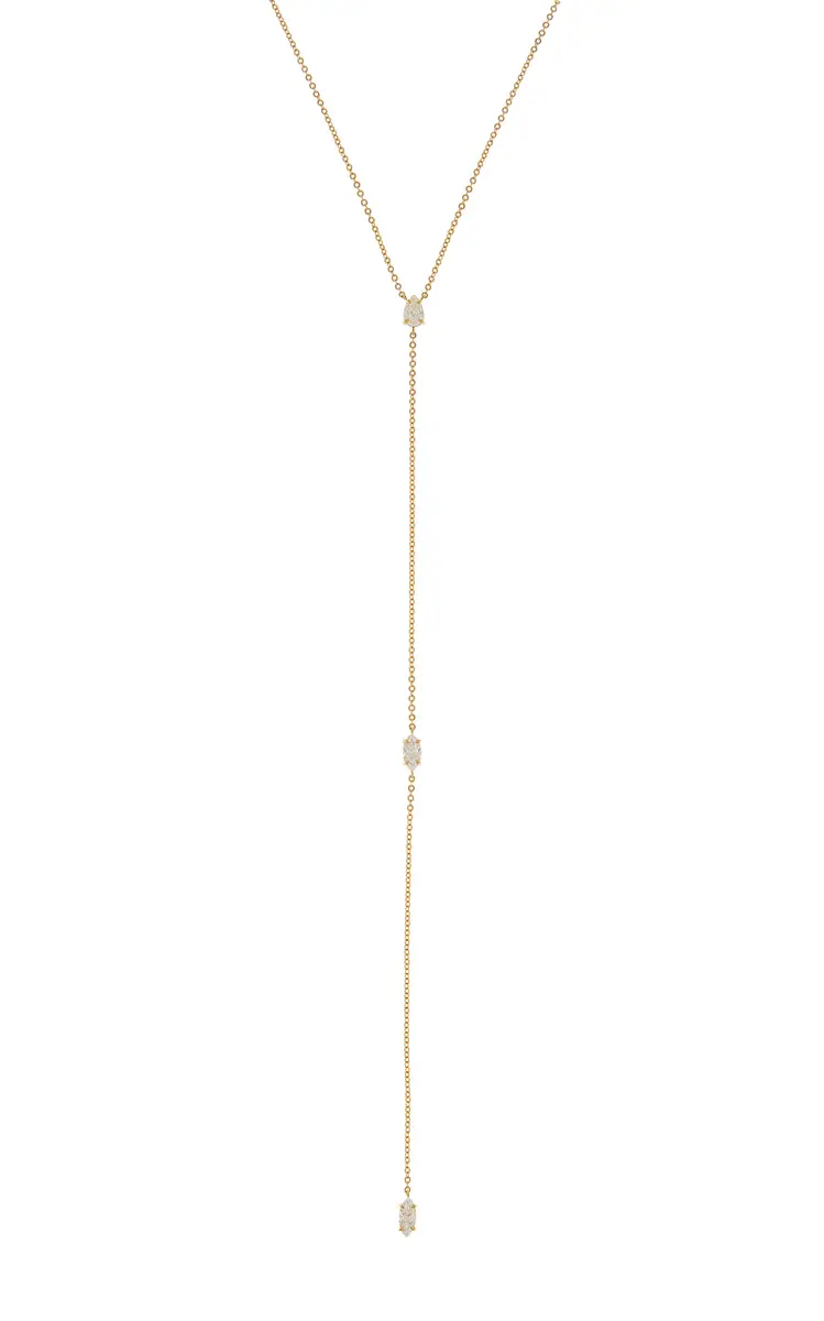 Anita Ko 18K Yellow Gold Diamond Lariat Necklace | Thumbnail 3 Anita Ko 18K Yellow Gold Diamond Lariat Necklace | Thumbnail 3