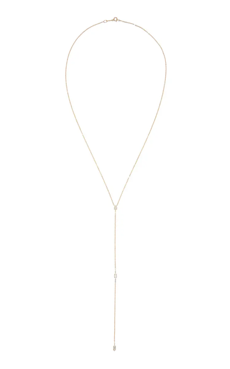 Anita Ko 18K Yellow Gold Diamond Lariat Necklace | Thumbnail 4 Anita Ko 18K Yellow Gold Diamond Lariat Necklace | Thumbnail 4