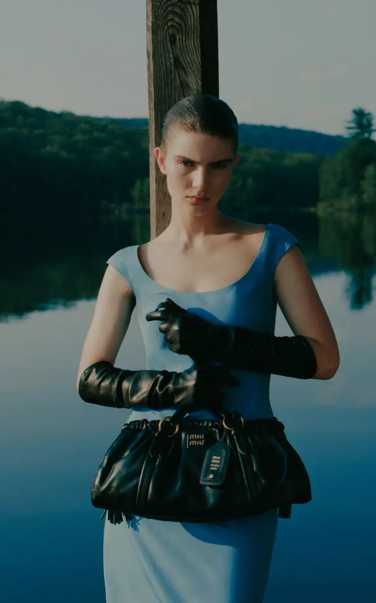 Miu Miu Miuarchive Leather Shoulder Bag | Thumbnail 2