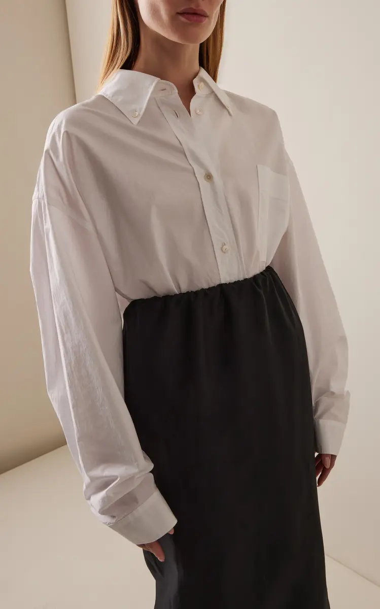 The Row Victoria Cotton Poplin Long Shirt | Thumbnail 2 The Row Victoria Cotton Poplin Long Shirt | Thumbnail 2