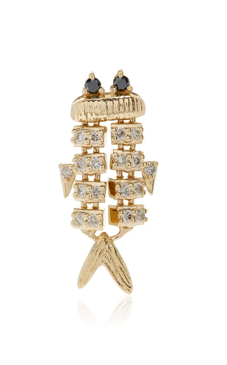 Yvonne Léon Superfish Diamond Single Earring | Image 1 Yvonne Léon Superfish Diamond Single Earring | Image 1