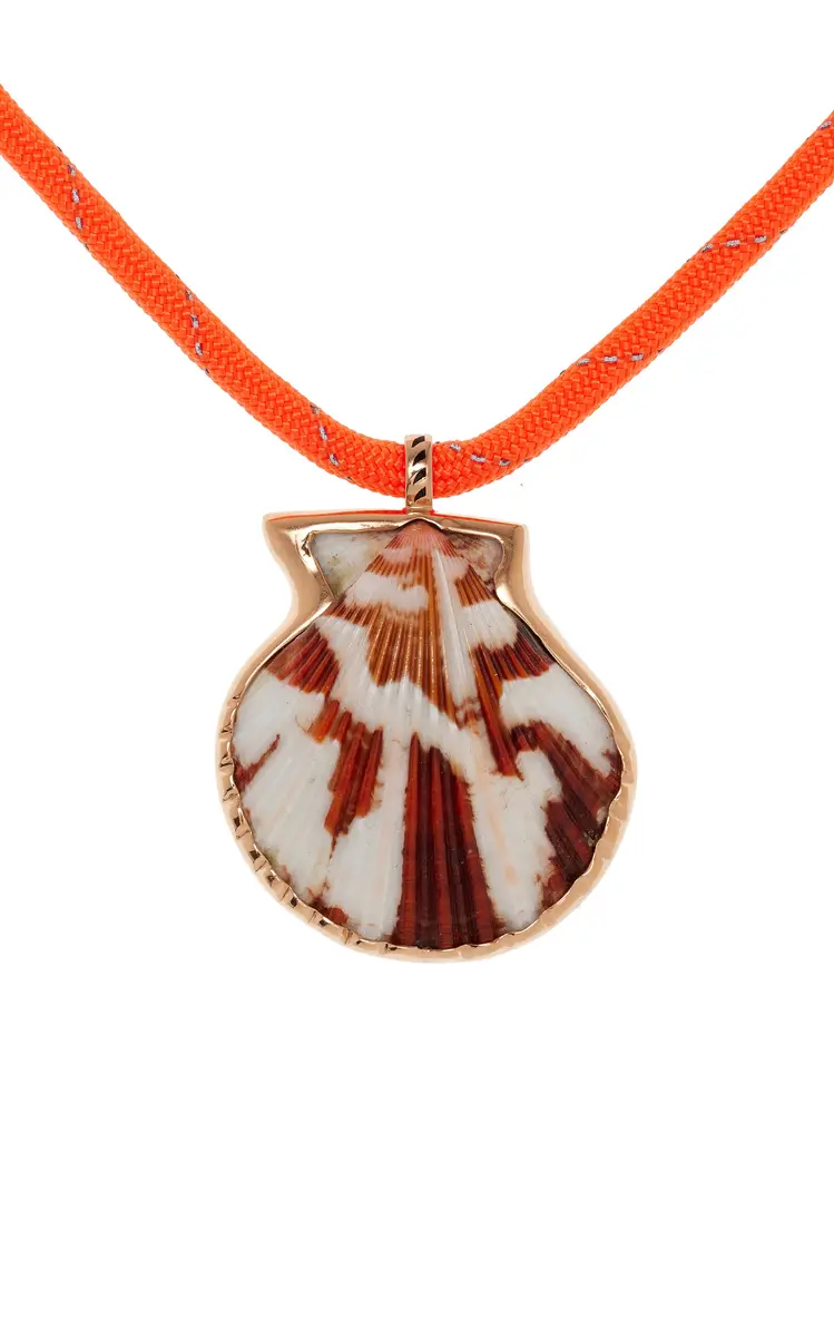 DEZSO BY SARA BELTRÁN 18K Rose Gold Clam Shell Necklace - Multi - OS - Moda Operandi | Thumbnail 5