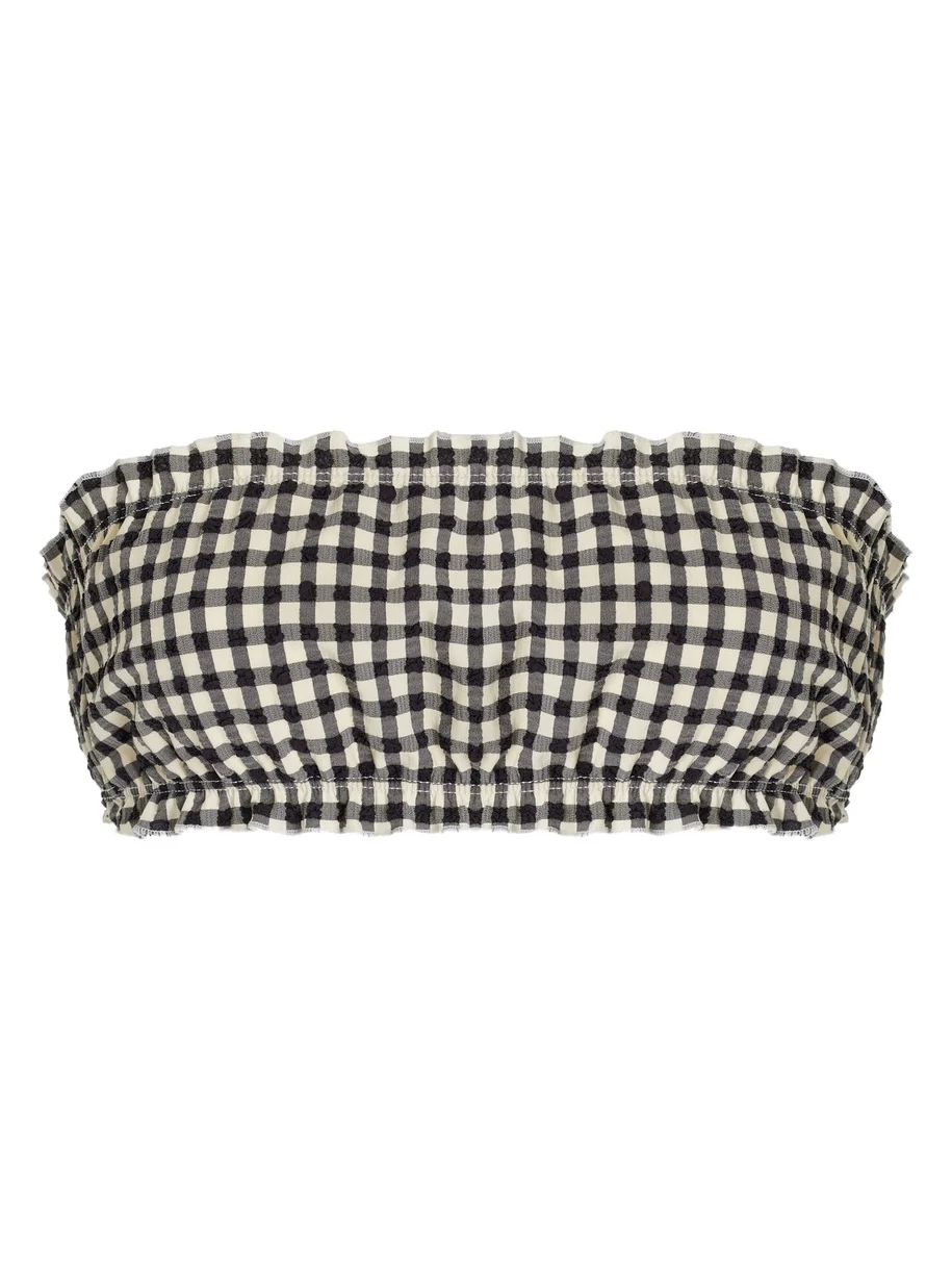 JUILLET SWIMWEAR Lee Checked Bikini Top