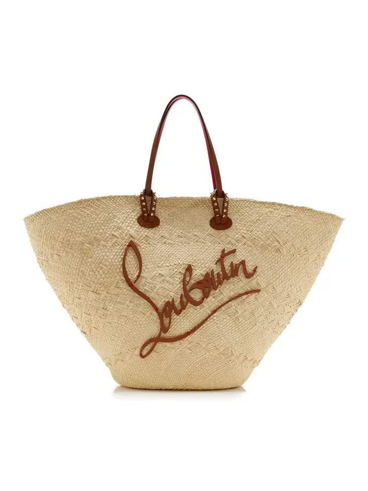 Christian Louboutin Cabata Large Raffia Basket Bag