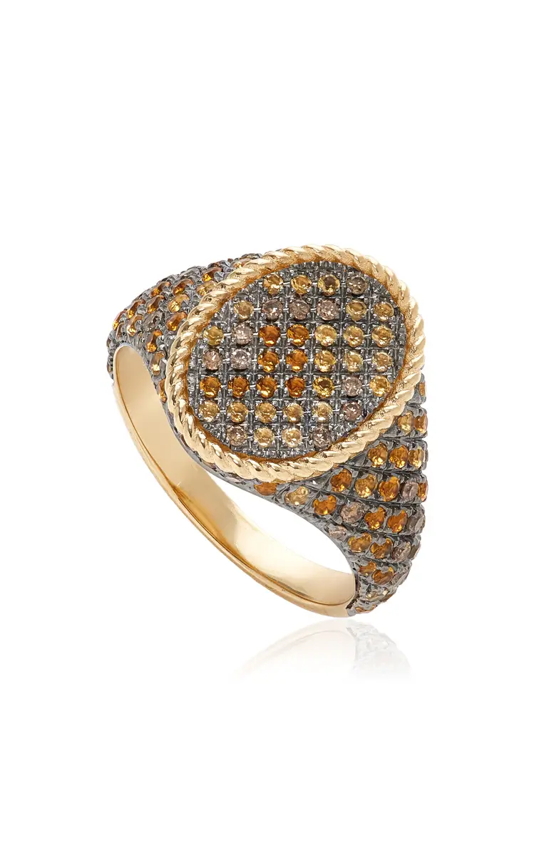 Yvonne Léon Python Oval Signet Ring | Thumbnail 5