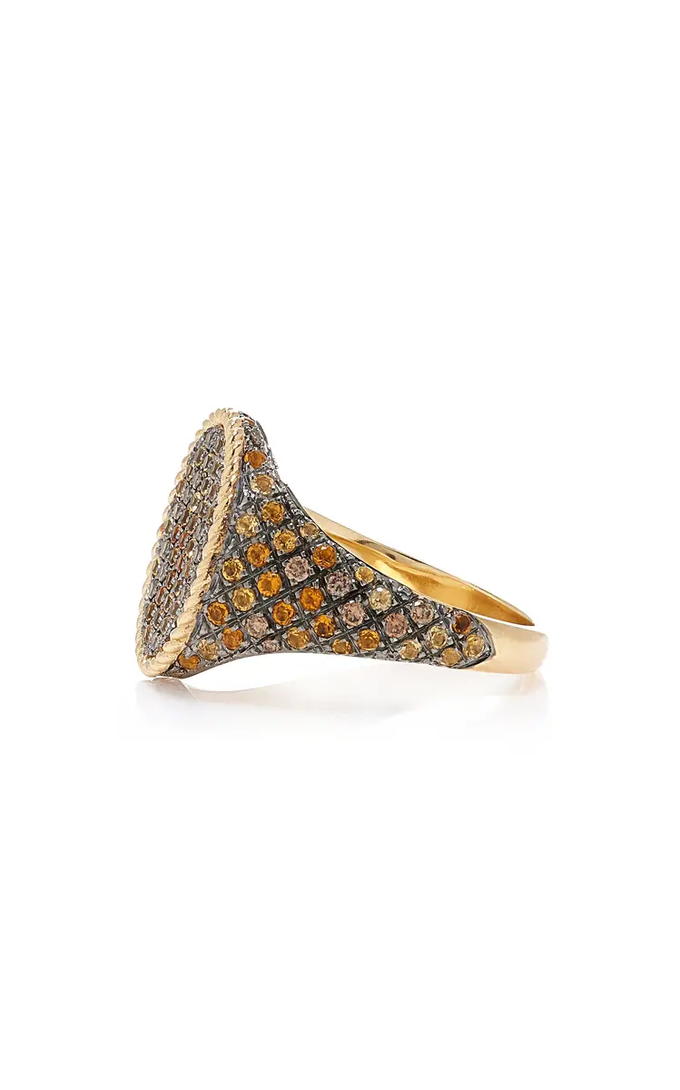 Yvonne Léon Python Oval Signet Ring | Thumbnail 6