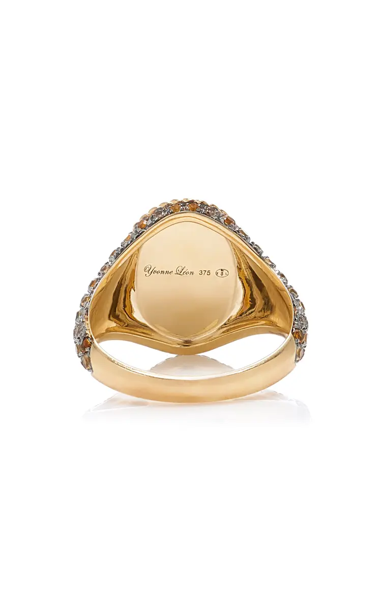 Yvonne Léon Python Oval Signet Ring | Thumbnail 7