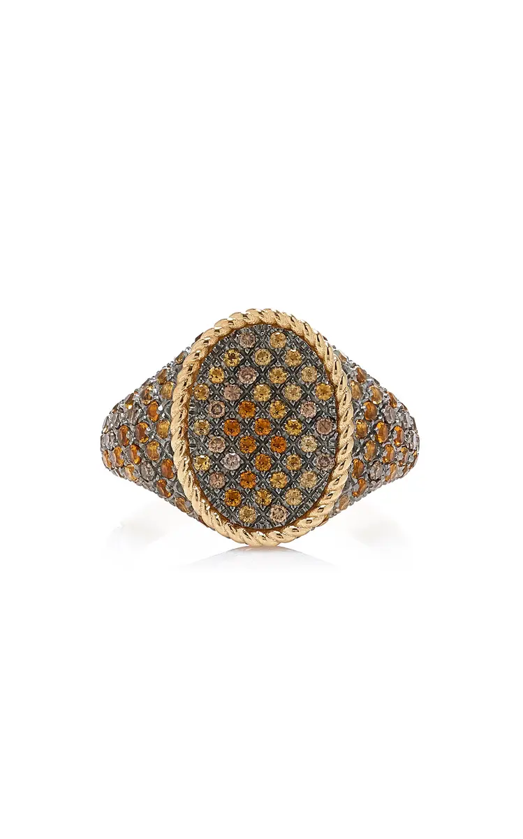 Yvonne Léon Python Oval Signet Ring | Image 1 Yvonne Léon Python Oval Signet Ring | Image 1
