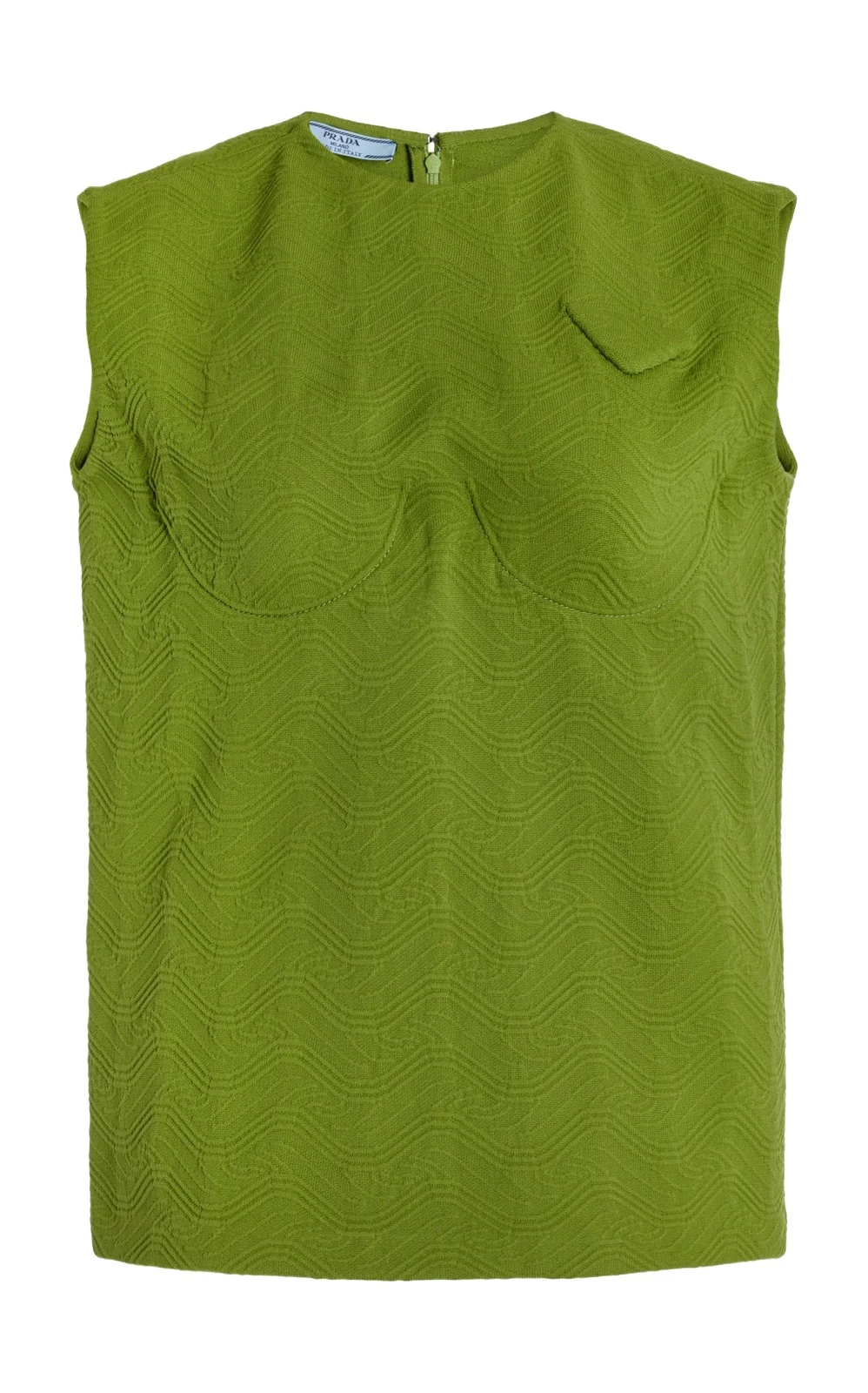 Prada Bra-Detailed Jacquard Top