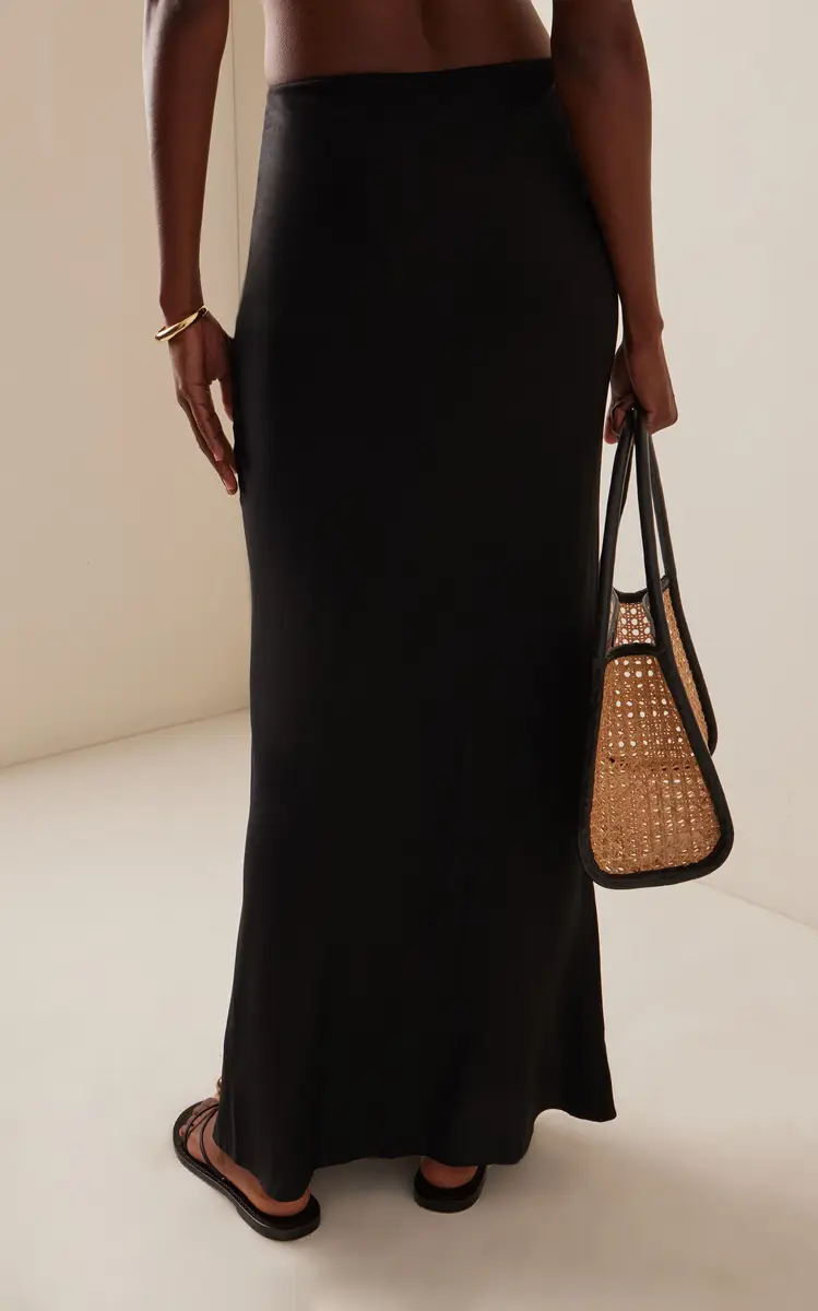 Anemos Bias-Cut Cupro Jersey Maxi Skirt | Thumbnail 8