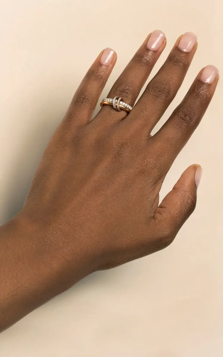 Spinelli Kilcollin Ceres 18K Yellow And White Gold Diamond Ring | Thumbnail 3