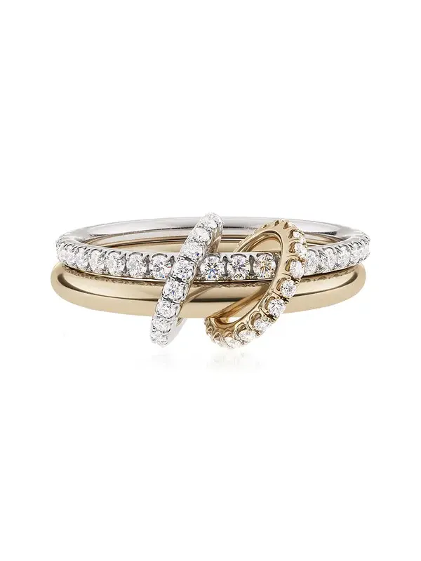 Ceres 18K Yellow And White Gold Diamond Ring