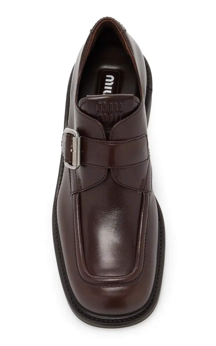 Miu Miu Leather Loafers | Thumbnail 3