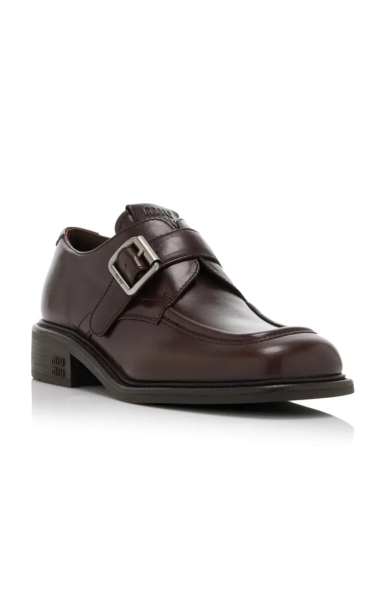Miu Miu Leather Loafers | Thumbnail 4