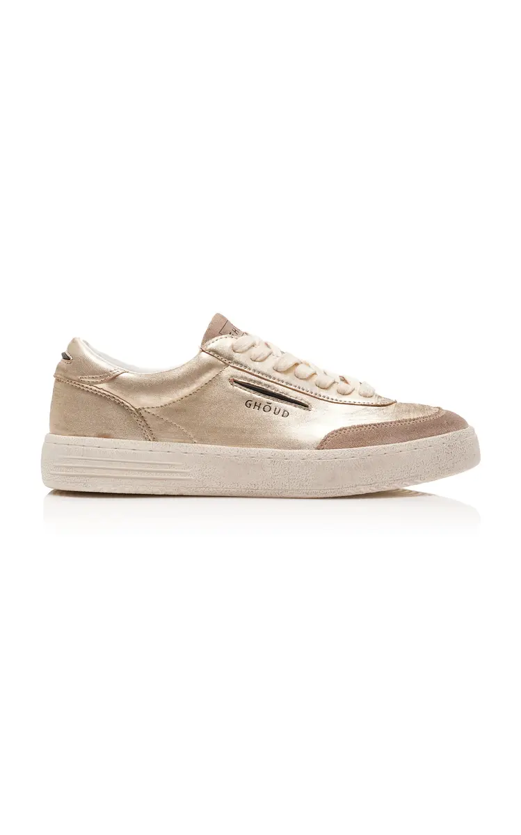 Lido Metallic Leather Sneakers - Gold Lido Metallic Leather Sneakers - Gold