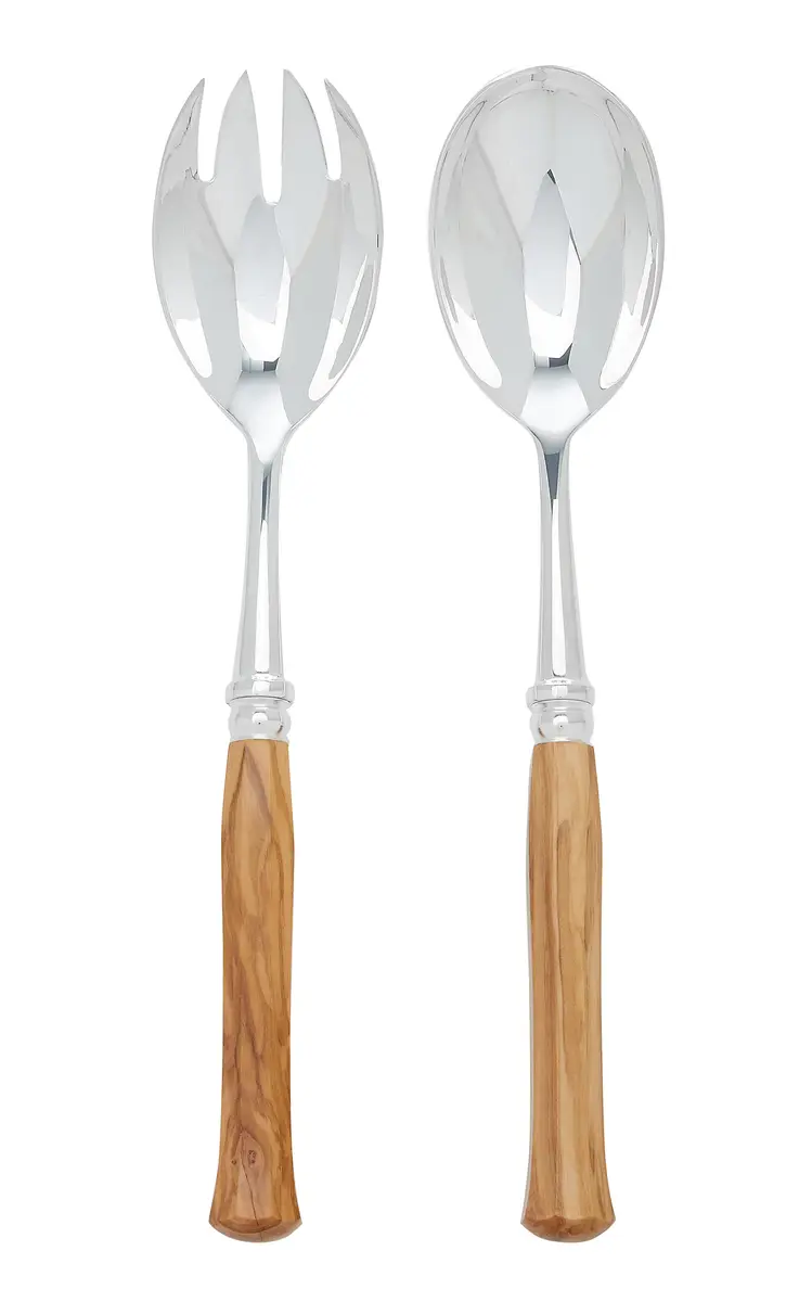 Alain Saint-Joanis Riviera Silver-Plated Olivewood Salad Set | Thumbnail 4 Alain Saint-Joanis Riviera Silver-Plated Olivewood Salad Set | Thumbnail 4