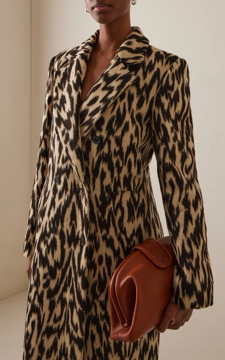 Brandon Maxwell The Demi Printed Wool Coat | Thumbnail 4 Brandon Maxwell The Demi Printed Wool Coat | Thumbnail 4