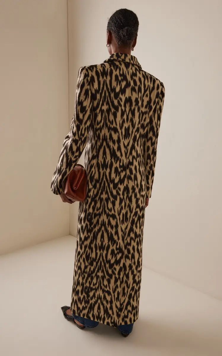 Brandon Maxwell The Demi Printed Wool Coat | Thumbnail 5 Brandon Maxwell The Demi Printed Wool Coat | Thumbnail 5