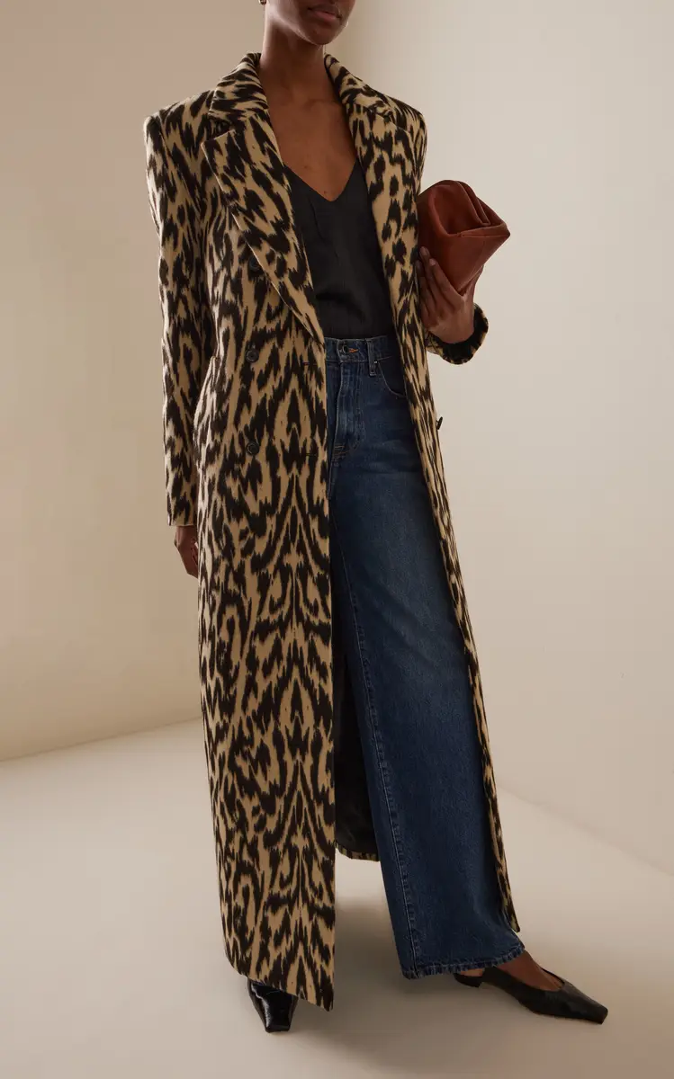Brandon Maxwell The Demi Printed Wool Coat | Thumbnail 6 Brandon Maxwell The Demi Printed Wool Coat | Thumbnail 6