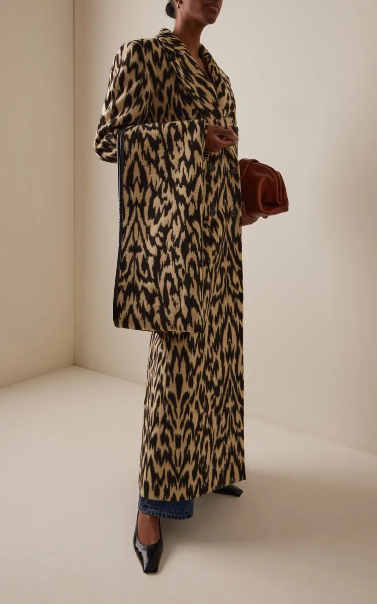 Brandon Maxwell The Demi Printed Wool Coat | Thumbnail 7 Brandon Maxwell The Demi Printed Wool Coat | Thumbnail 7