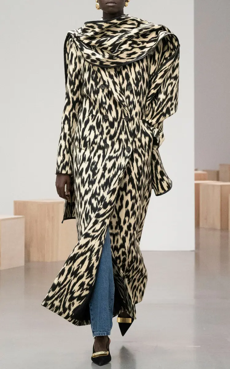 Brandon Maxwell The Demi Printed Wool Coat | Thumbnail 8 Brandon Maxwell The Demi Printed Wool Coat | Thumbnail 8