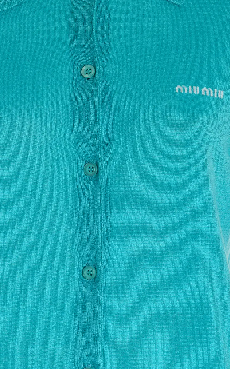 Miu Miu Cashmere-Silk Cardigan | Thumbnail 5 Miu Miu Cashmere-Silk Cardigan | Thumbnail 5