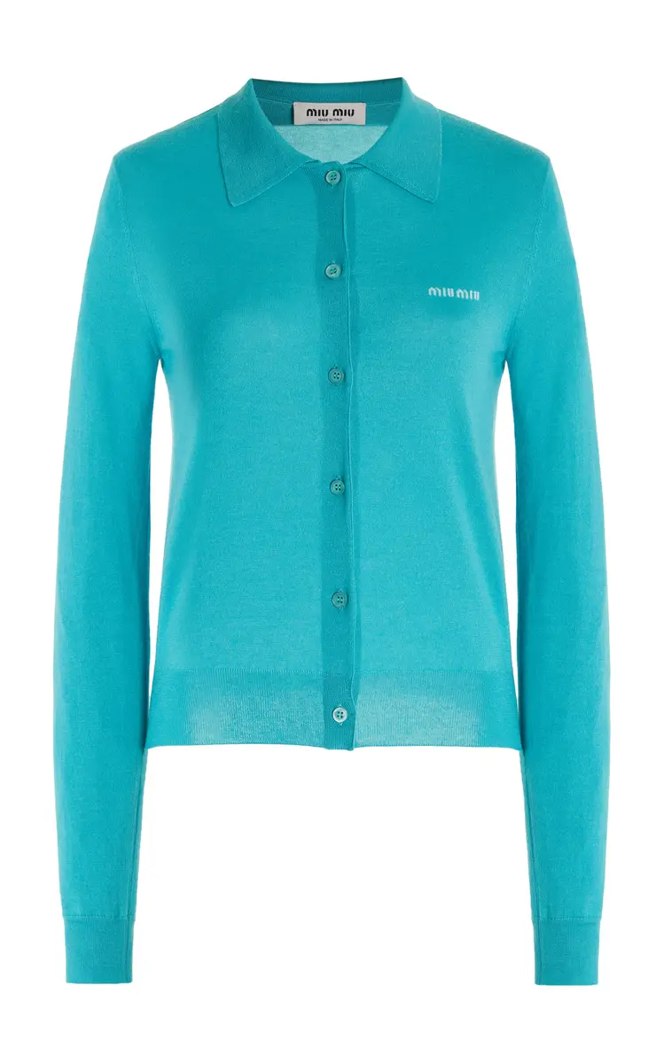 Miu Miu Cashmere-Silk Cardigan | Thumbnail 6 Miu Miu Cashmere-Silk Cardigan | Thumbnail 6