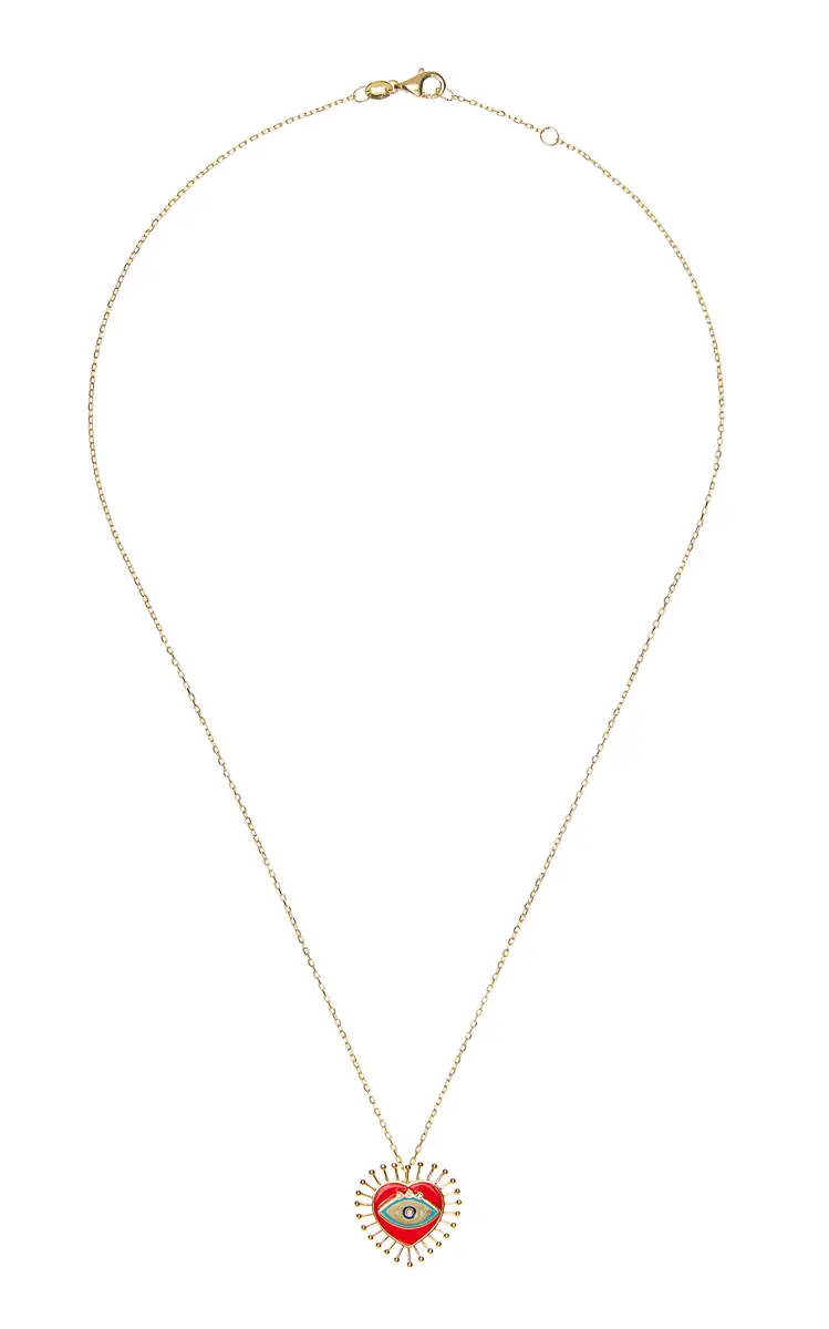 L’Atelier Nawbar Eye Heart U 18K Yellow Gold Pendant Necklace | Image 1 L’Atelier Nawbar Eye Heart U 18K Yellow Gold Pendant Necklace | Image 1