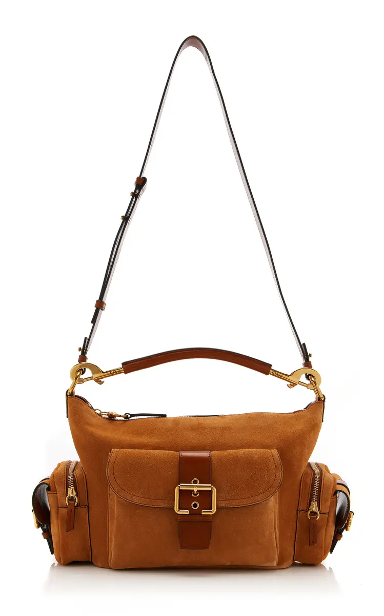Chloé Camera Suede Shoulder Bag | Thumbnail 1 Chloé Camera Suede Shoulder Bag | Thumbnail 1