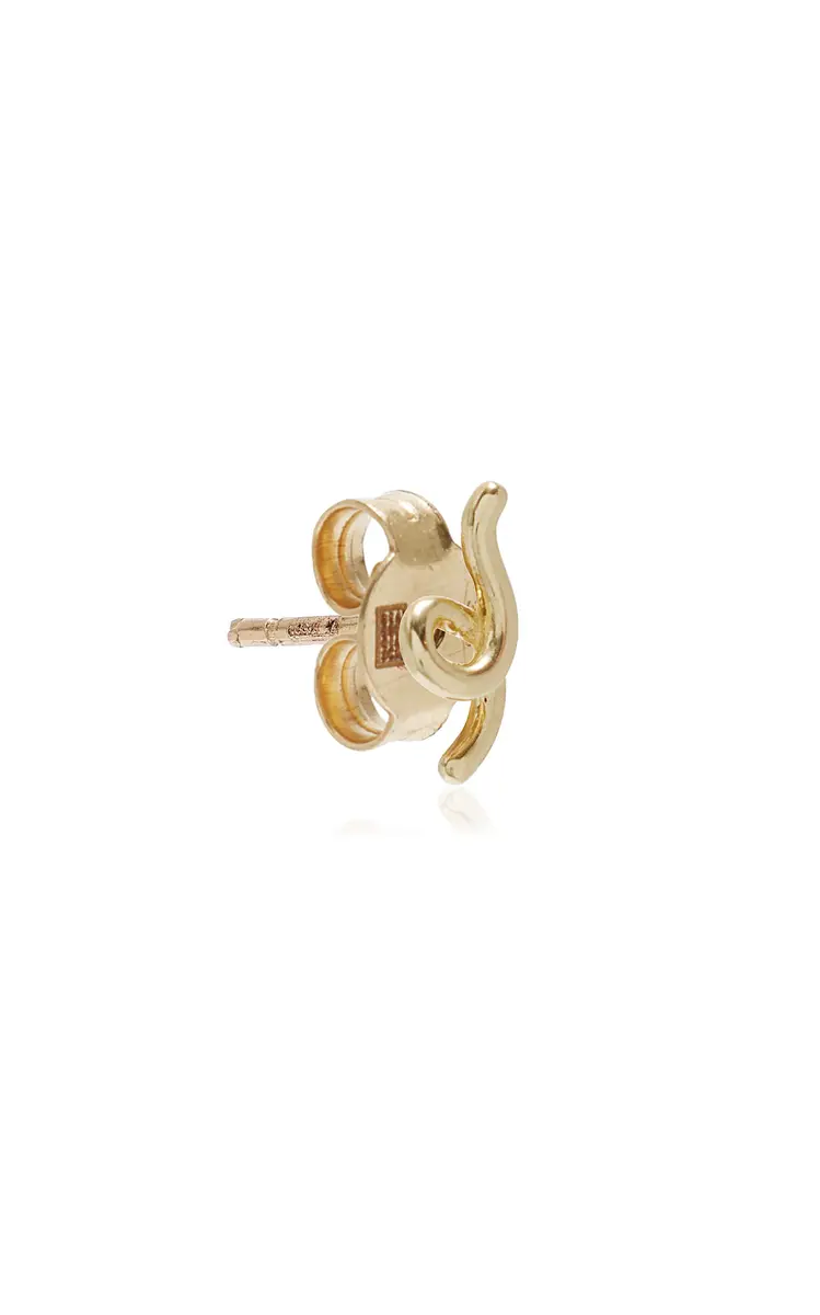Bea Bongiasca Mini Loop 9K Yellow Gold Single Earring | Thumbnail 3 Bea Bongiasca Mini Loop 9K Yellow Gold Single Earring | Thumbnail 3
