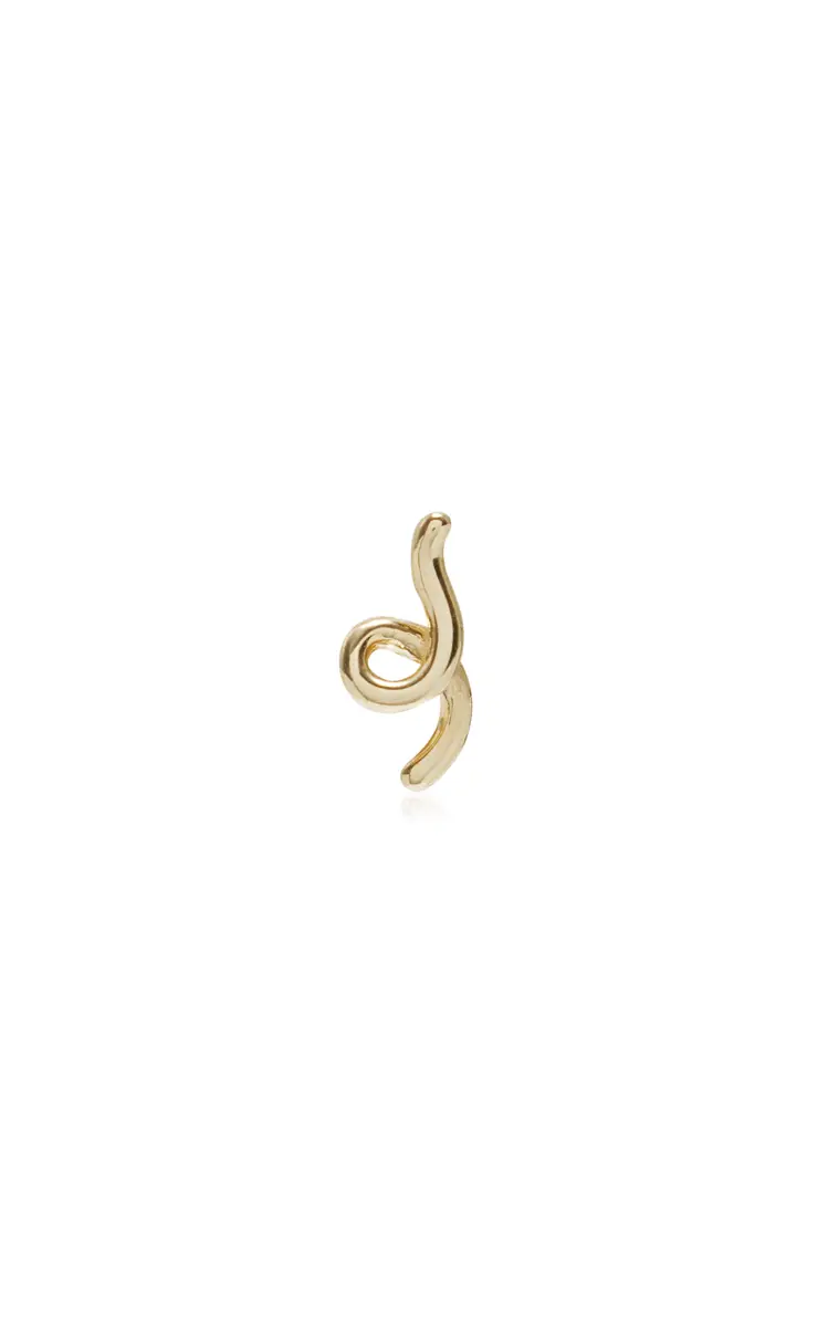 Bea Bongiasca Mini Loop 9K Yellow Gold Single Earring | Thumbnail 4 Bea Bongiasca Mini Loop 9K Yellow Gold Single Earring | Thumbnail 4