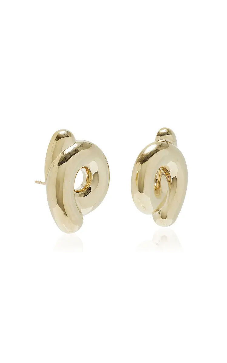 Bea Bongiasca Large Tarallo 9K Yellow Gold Earrings | Thumbnail 3 Bea Bongiasca Large Tarallo 9K Yellow Gold Earrings | Thumbnail 3