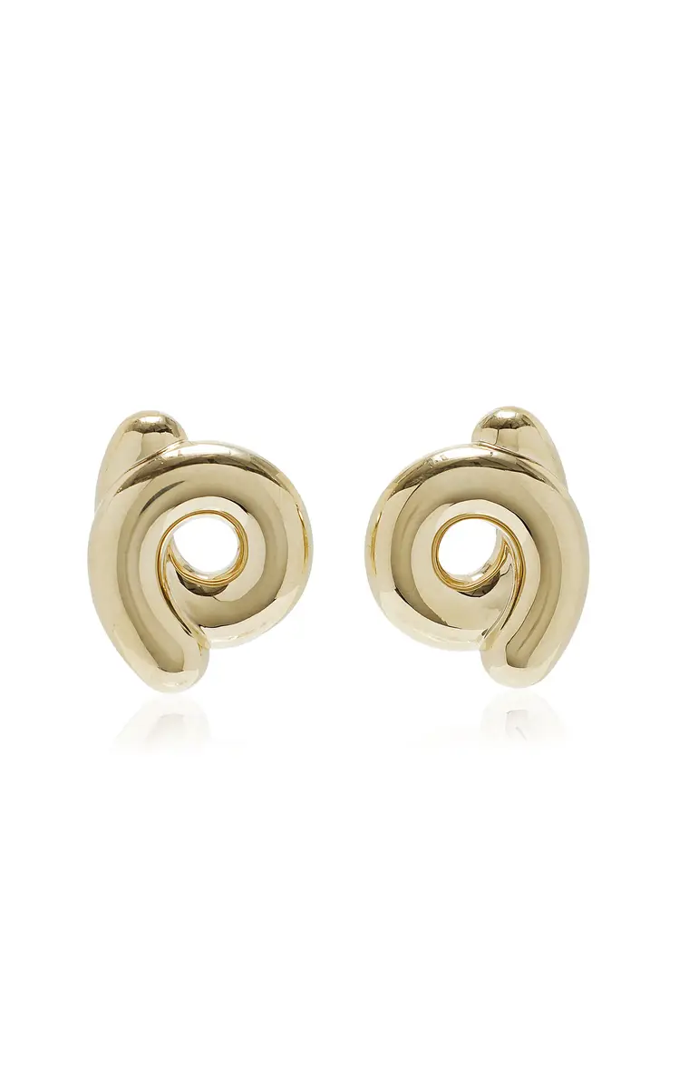 Bea Bongiasca Large Tarallo 9K Yellow Gold Earrings | Thumbnail 4 Bea Bongiasca Large Tarallo 9K Yellow Gold Earrings | Thumbnail 4