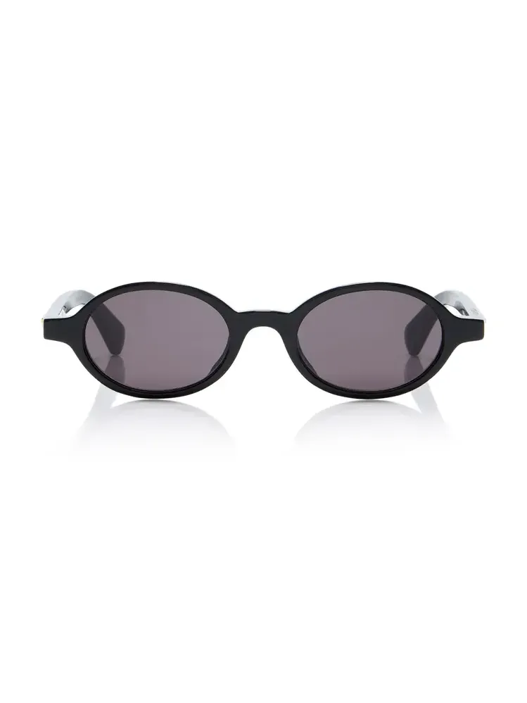 Round-Frame Acetate Sunglasses