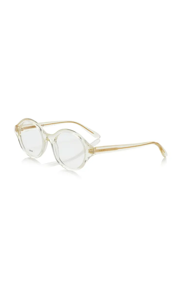 Loewe Epsilon Slim Round-Frame Acetate Glasses | Thumbnail 3 Loewe Epsilon Slim Round-Frame Acetate Glasses | Thumbnail 3