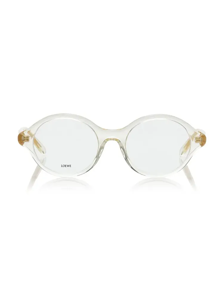 Loewe Epsilon Slim Round-Frame Acetate Glasses